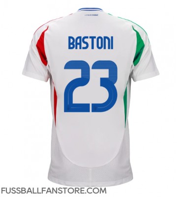 Italien Alessandro Bastoni #23 Replik Auswärtstrikot EM 2024 Kurzarm